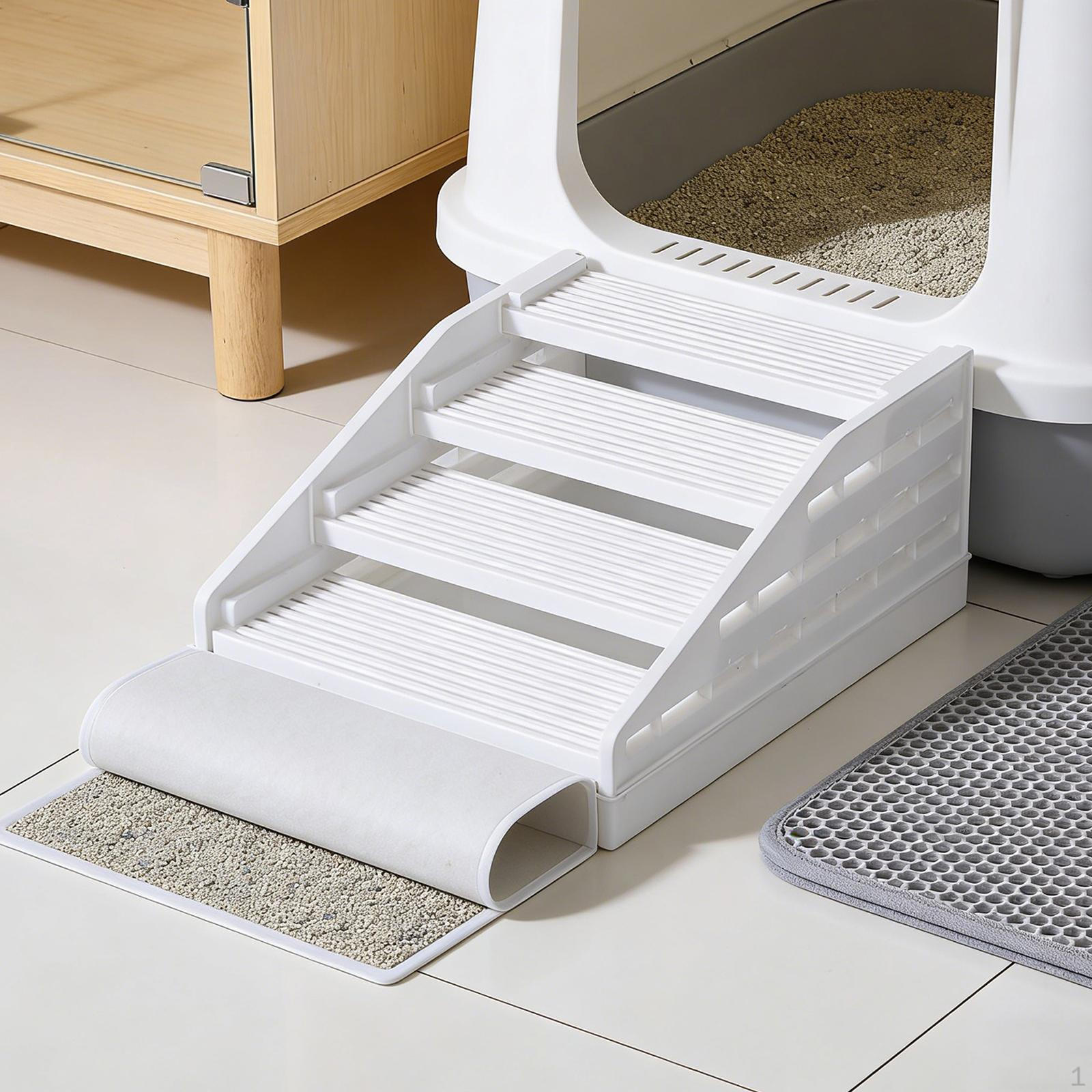 

Cat Litter Catcher, Removable, for Indoor Cats And Kittens, Adjustable, Gift Idea, Mat