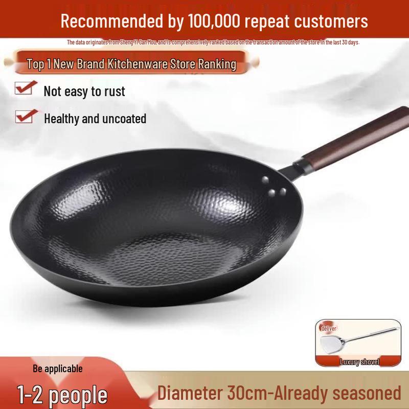 Qiwei Flat-Bottom Non-Stick Wok