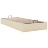 Vidaxl Struttura Letto Ottoman senza Materasso, Crema, 90X200 Cm, Tessuto