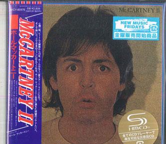 CD PAUL MCCARTNEY - McCartney II (Limited Edition)(SHM- UICY80476 UNIVERSAL MUSIC 2025 Japan Rock