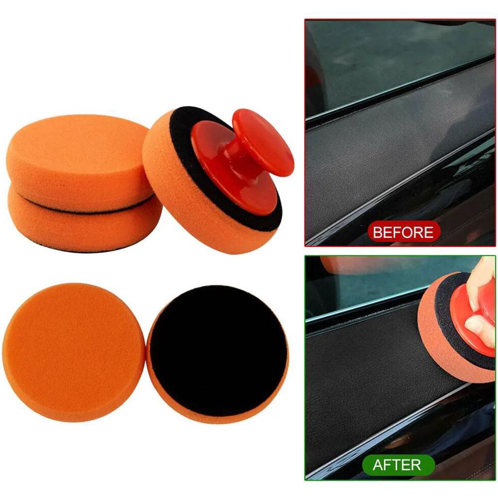Car Waxing Polishing Tool Car Wash Sponge Car Beauty Care Products Waxing Sponge Suit Car Cleaning Accessories for Car P8M4