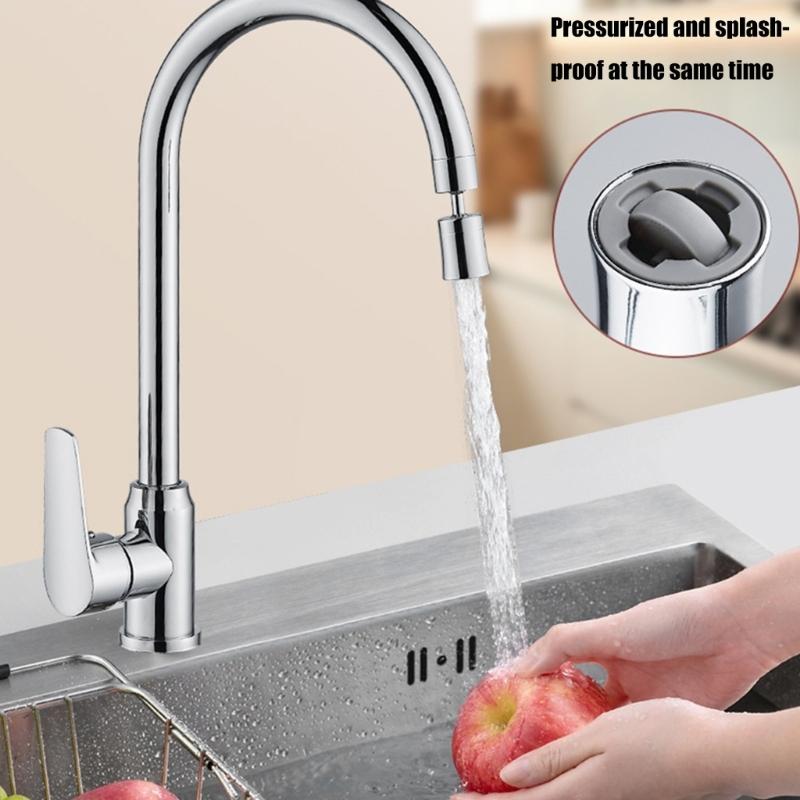 360 Degree Rotating Kitchen Faucet Extender Extension Nozzles Universals Faucet Aerator Splashes Filter Water Saving
