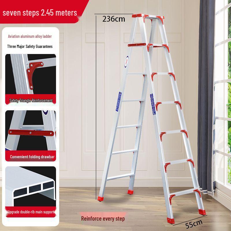 2-3M Multifunctional A-Frame Aluminum Alloy Ladder for Construction