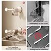 Wall Mounted Suction Cup Hanger Retractable Storage Rack Durable Drying Rack