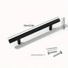 1pc Aluminum Alloy Black Cabinet Handles, Solid Kitchen Cupboard Pulls Drawer Knobs, Furniture Hardware Handle