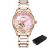 New Designer Mechanical Watches Women Luxury Top Brand Ceramic Stainless Steel Diamond Music Ladies Automatic Wristwatches