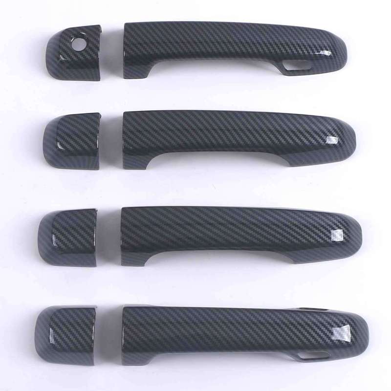 For Toyota 4Runner 4 Runner 2010 2011 2012 2013 2014 2015 2016 2017 ABS Glossy Black Door Handle Cover Car Styling Accessories