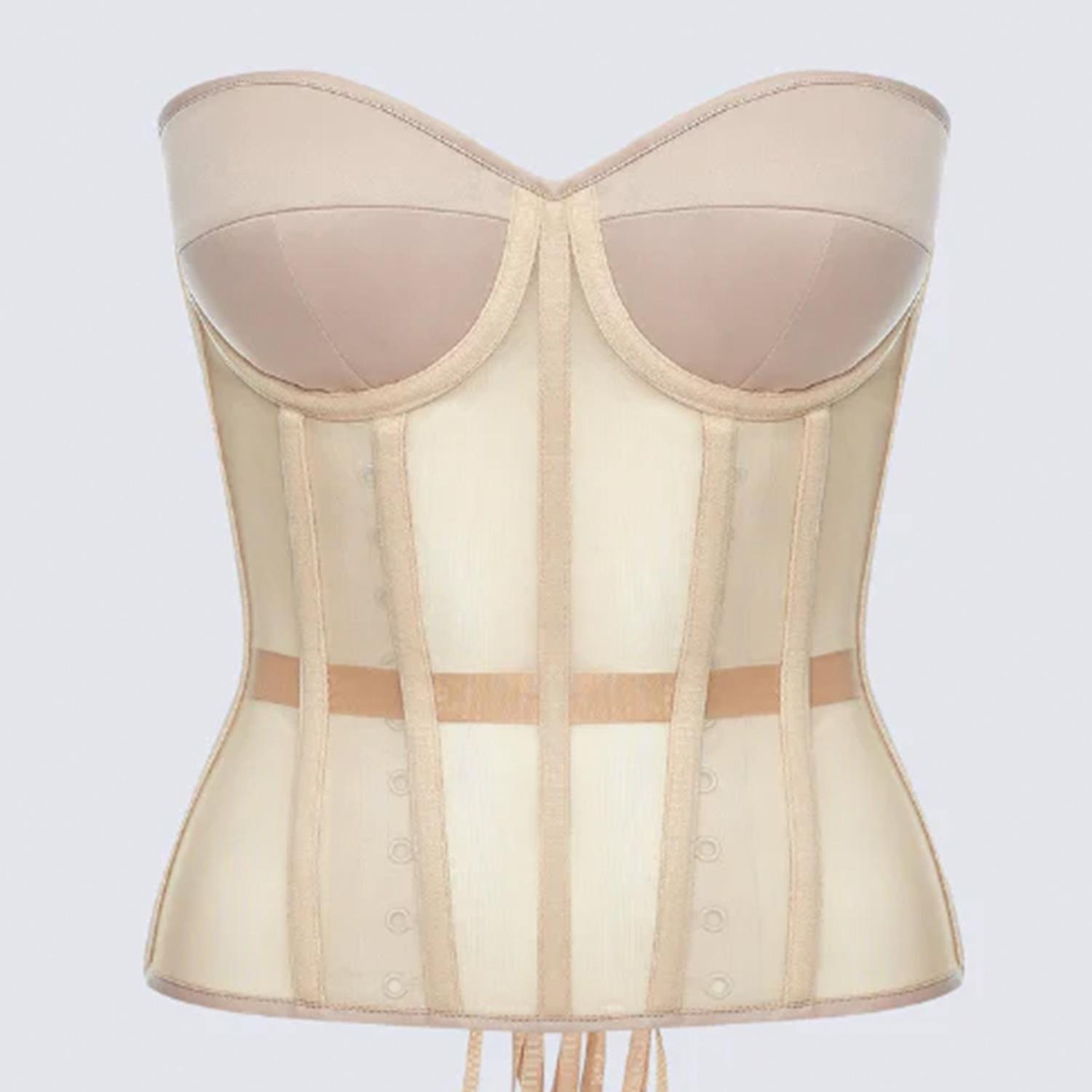 Customs Sexy Lace Women s Summer Fashion Corset Top Bustier Corset Breathable Body Shaper Waist Corset S хаки