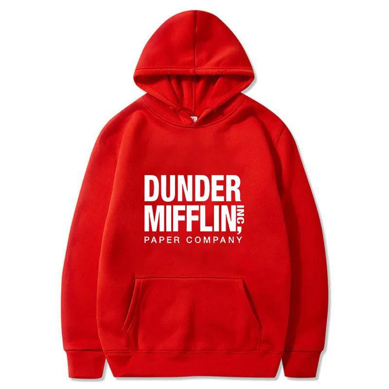 The Office Dunder Mufflin INC Hoodie Dwight Schrute Autumn Winter Fleece Streetwear Tops