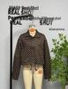 European & American Style Women's Polka Dot Bubble Jacket with Stand Collar