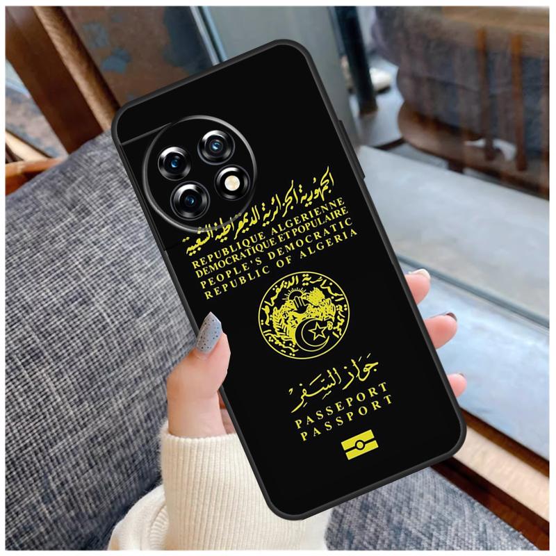 Algerian Passport Case For OnePlus 13T 8T 10T 9 10 Pro 15 13 12 11 13R 12R Nord CE 5 2 3 4 Lite N20 N30 Coque