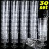 Disposable Plastic Cups with Spoons Transparent  DIY Dessert Cup Pudding Container for Ice Cream Cake Fruit Yogurt Snacks Bowls