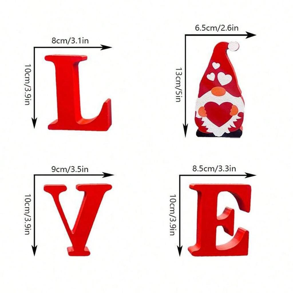 3pcs Wedding Decoration Wooden Love Just Married Mr & Mrs Desktop Ornaments Wood Letters Sign for Married Party Home Table Decor