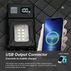 Mini Led Cob Flashlight Dual Light Source Multifunctional Flashlights Portable Keychain Multiple Modes Usb Charged 180°rotatable