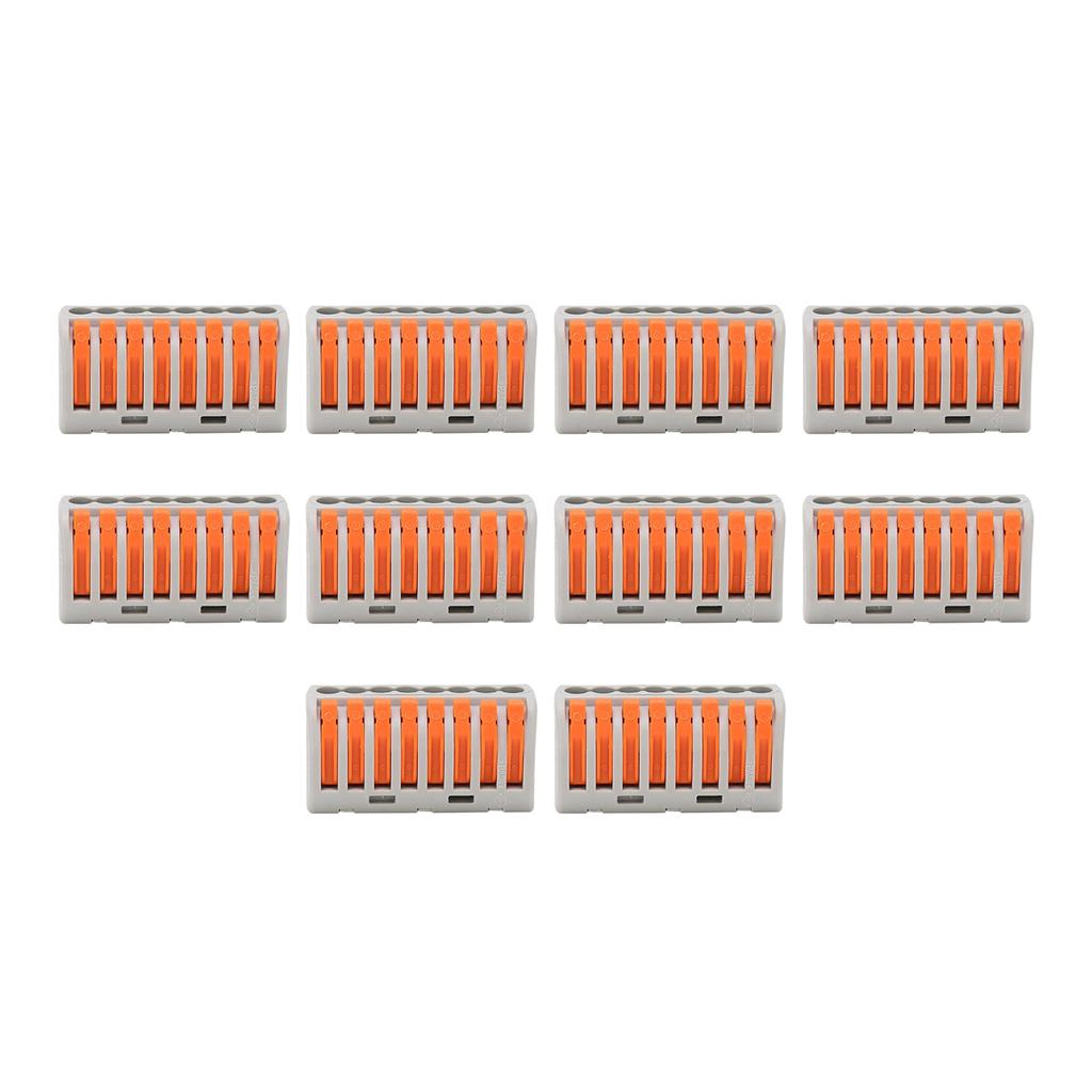 10Pcs Wire Block Clamp Terminal Quick Conductor Flexible Hard Cable Connector PCT218