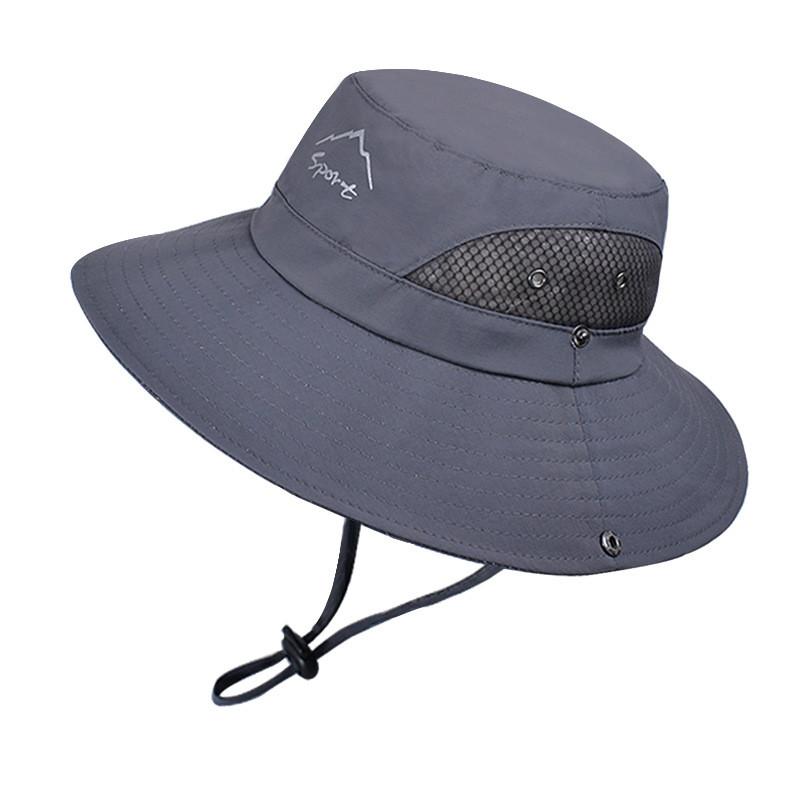 

Summer Mens Outdoor Fishing Hat With Breathable Nylon Sun Protection Large Brim For Hiking And Fishing