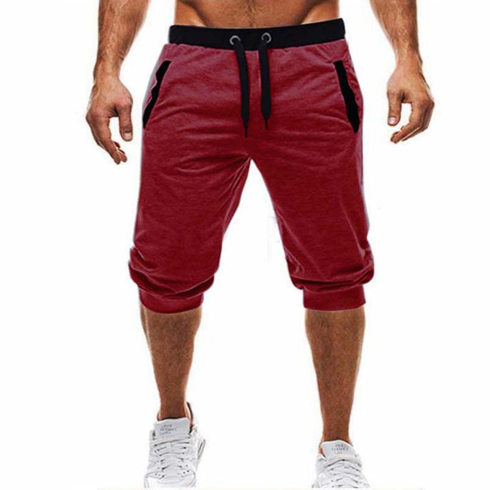 Letní šortky Pánská móda Ležérní šortky Zkrácené kalhoty Plážové šortky Pánské Prodyšná bavlna Fitness šortky Tepláky