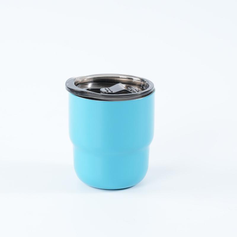 

Чашка для кофе из нержавеющей стали SUS304, термокружка с двухслойной вакуумной изоляцией, чашка для напитков, подходит для мужчин и женщин, 12 цветов 255ml небесно-голубой