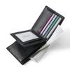 Men's Genuine Leather RFID Blocking Multi-Card Wallet with Coin Purse