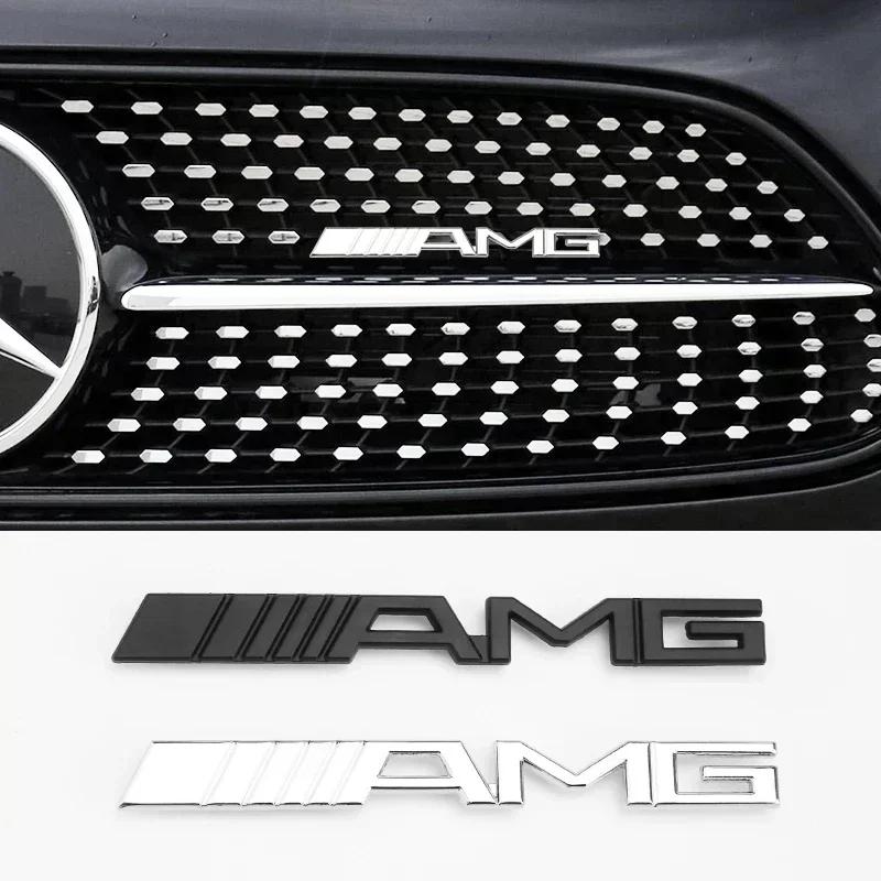 1 buc Embleme Grilă Față Autocolante Insignă Pentru Mercedes Benz Logo AMG W204 W205 W210 W211 W212 W213 W167 W176 W463 GLC C63 G63 E63