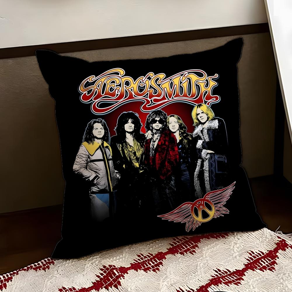

Band AAerosmith Cushion Cover Reversible Soft Durable Pillow Cover Home Car MultiScene Use for Daily Comfort 30X30cm