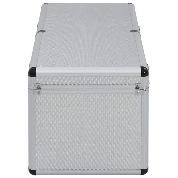 VidaXL Boîtes de rangement 2 pcs Argenté Aluminium