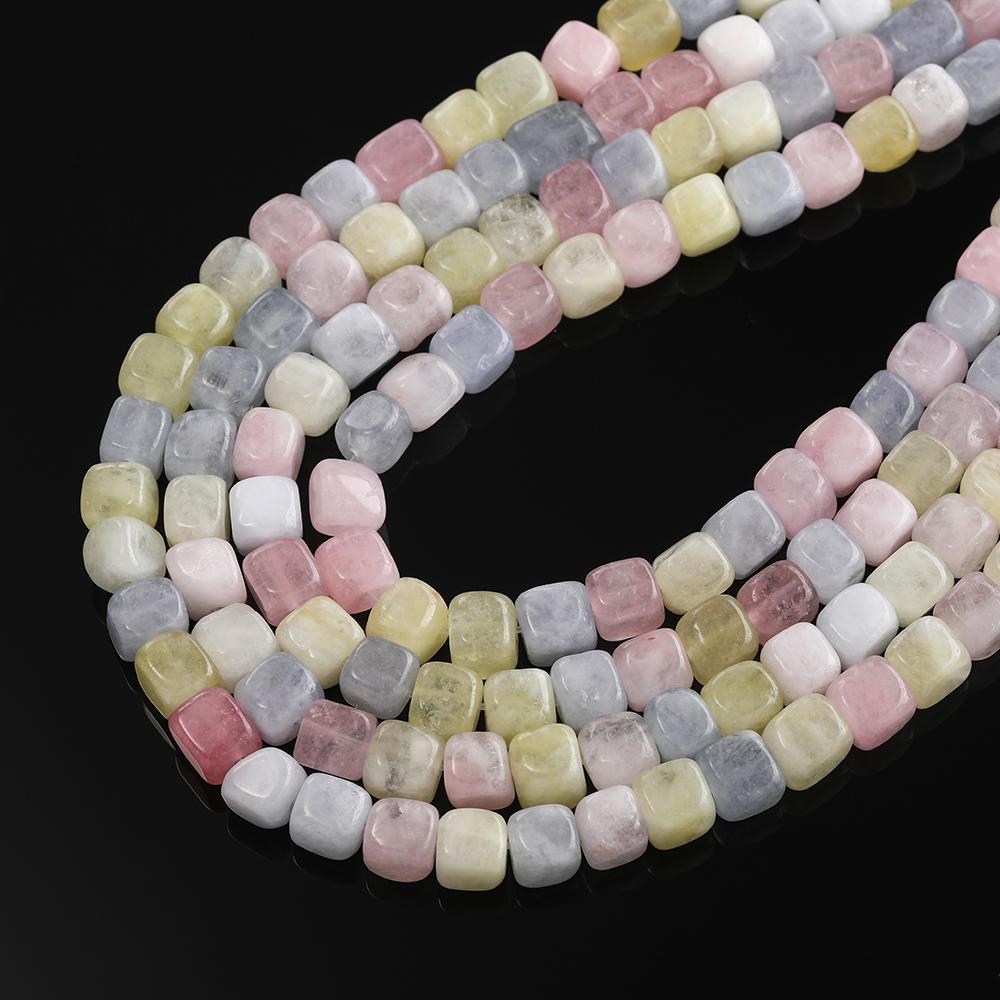 1 Strand Natural Stone Agate Beads 7.5 x 7.5mm Cube Spacer Loose Bead for Jewelry Making DIY Bracelet Necklace Accessories