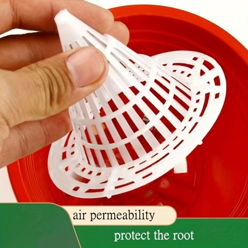 Cone Drainage Mesh Pads 10pcs- Breathable Root Protectors, Prevent Soil Leaks, Reusable for Succulent Pots