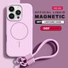 New Magnetic Lanyard Phone Case For iPhone 15 14 16 Plus 11 12 13 16 Pro Max Magsafe Liquid Silicone Strap Protector Soft Cover