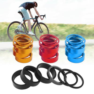 Bike Aluminum Alloy Headsets Spacers Front Fork Washer Bike Spacers Bike Headsets Stem Washer for Mountain Bicycles