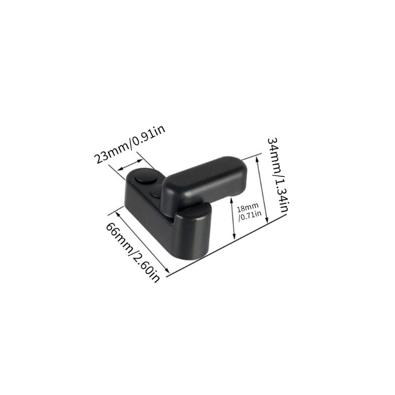 2Pcs Table Board Buckle Easy to Install Rotating Clamps for Campers Furniture with Thickened Support Structure