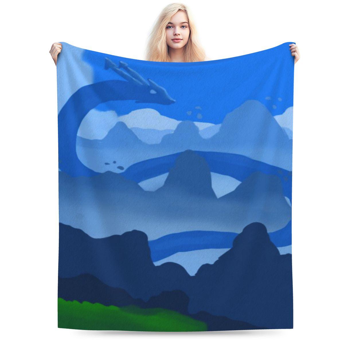 Fantasy Dragon Above Nature Personalized Warm Party An UltraSoft Micro Fleece Blanket 75x100cm 30x40in