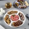 JingQingFu Ceramic Five-Compartment Serving Platter