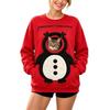 Felpa Unisex a Maniche Lunghe con Tasca per Cane, Pullover Caldo Casual Largo