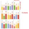 DIY Cartoon Pencil Wall Stickers Removable Vinyl Stationery Wall Decals for Children's Rooms Headboards Kindergartens
