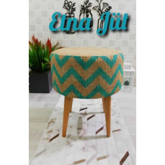 

Роскошный удобный пуф из джута Этна, декоративный натуральный граб