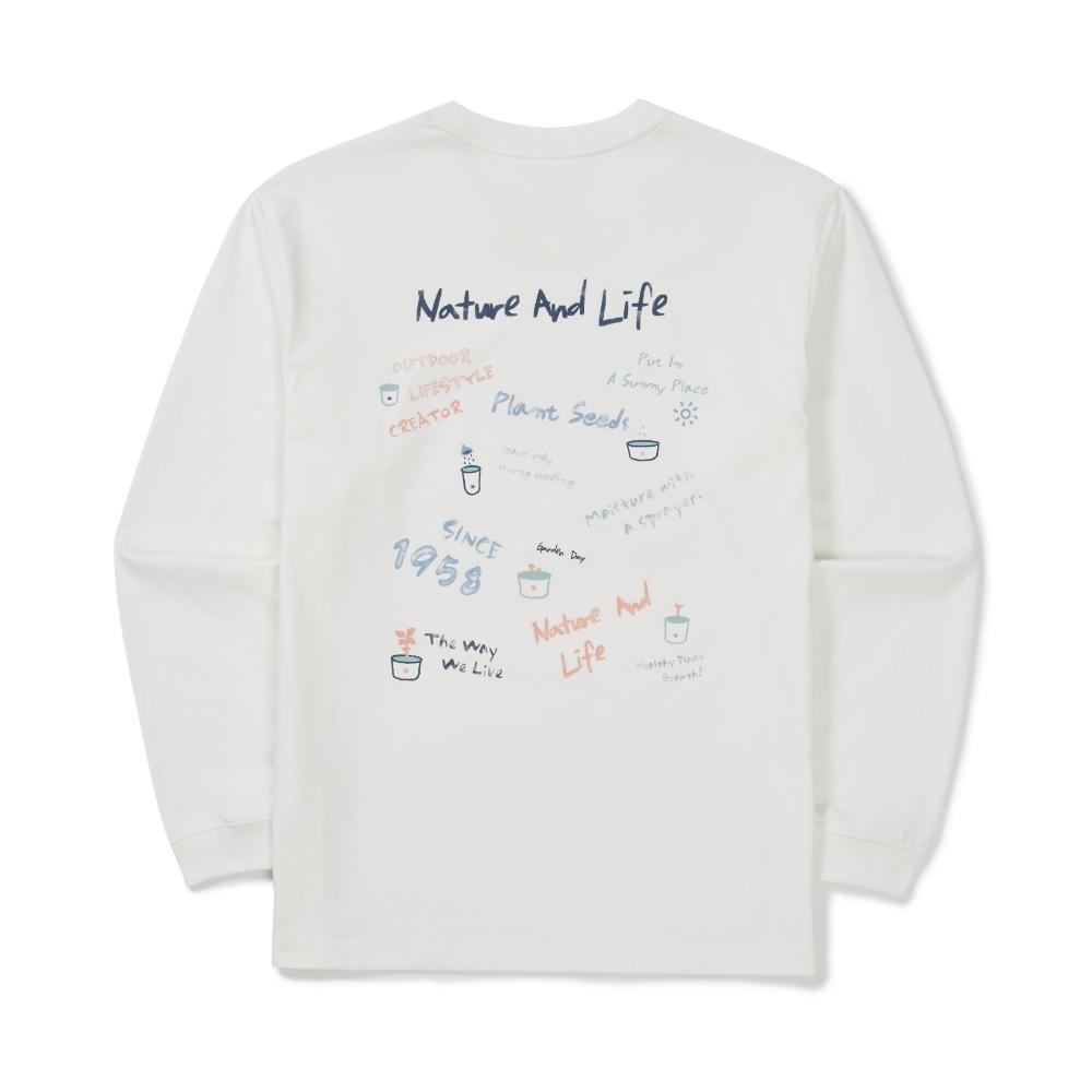 [Snowpeak] Aerocool Crayon Long Sleeve T-shirt Off White (S26SUFTL74)