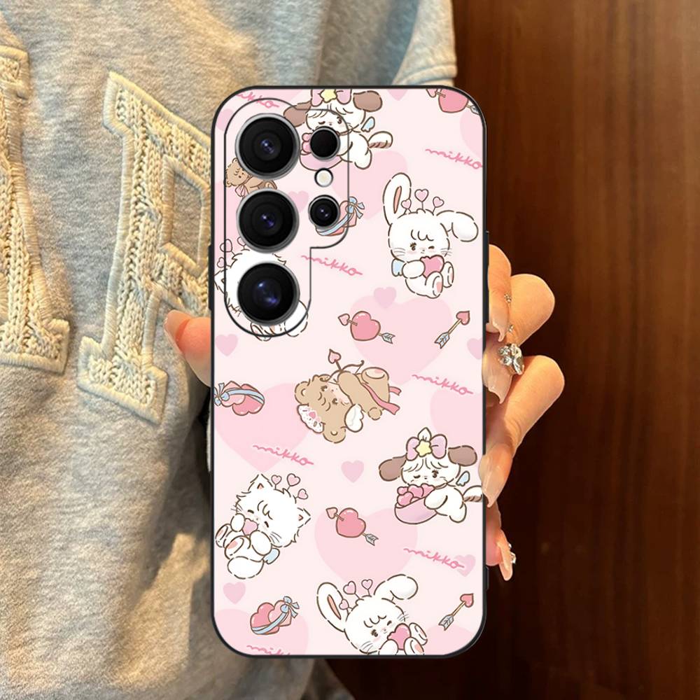 Cute M-mikko C-characters Phone Case For Samsung S 24 Fe 25 Ultra Plus 20 Lite 21 30 22 23 24 22 Ultra 5G Fundas