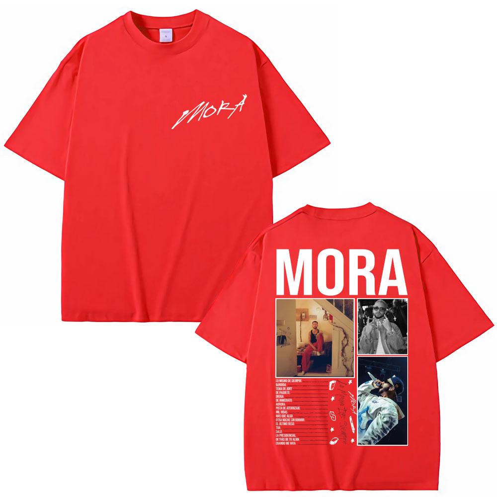

Mora Lo Mismo De Siempre 2025 Album TShirt Unisex Women Fashion Hip Hop Short Sleeve Oversized Cotton Casual Tshirts Streetwear S