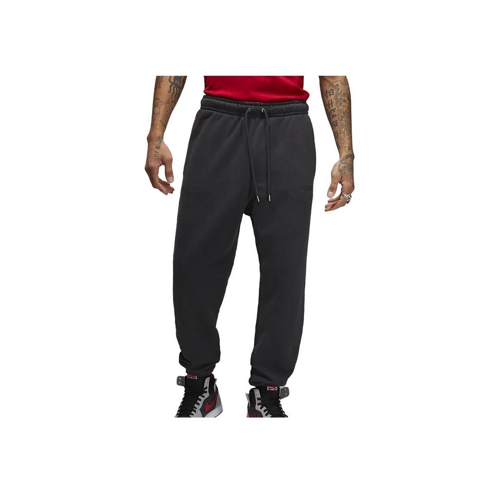 Jordan Wordmark Series Solid Color Casual Knit Joggers Men Bottoms Black FJ0697-045