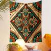 Ornate Geometric Floral Tapestry Design Patterned tapestry home decor, suitable for bedroom and living room, gift
