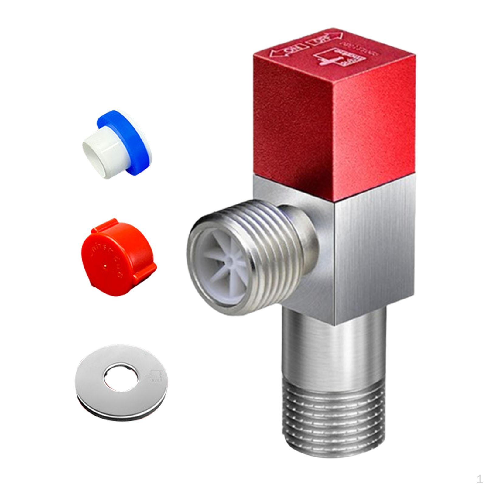 

Кутові запірні клапани Водопровідна арматура Антикорозійний Замінний З єднувач Водяний клапан 1/4 обороту червоний