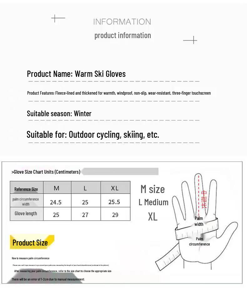Tactical Fleece-Lined Outdoor Gloves