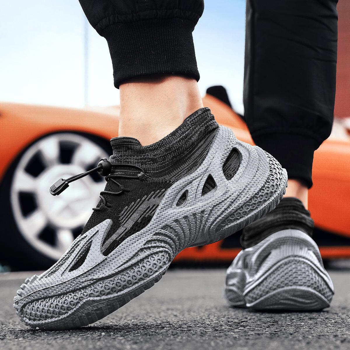 

Summer new trendy men s shoes teen street shot Internet celebrity comfortable platform heightening shoes campus style student sports shoes 45