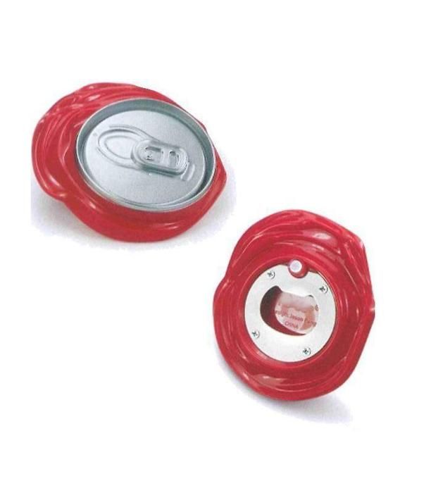 Décapsuleur - Rouge - Canette - Aimant intégré - Design contemporain - Compact