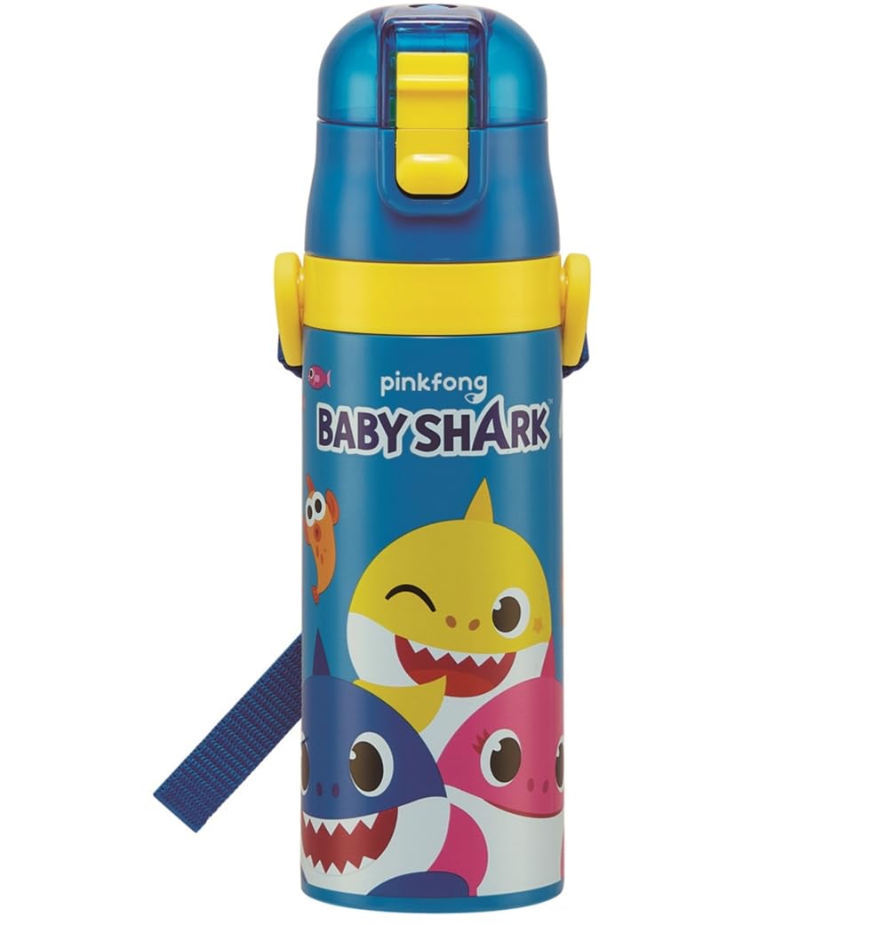 

Skater Baby Shark Kids Water Direct for Stainless Sports Water Bottle, 470ml, Drink, Boys, Insulated, Steel, Lightweight, Bottle, Kids, Jug, SDC4-A