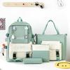 Schoolbag female new high school junior high school students large capacity backpack Japanese Korean version primary school students campus four-piece
