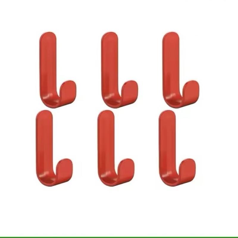 6 szt. Samoprzylepne Mocne Haczyki Ścienne Haczyk na Ręcznik Wieszak na Drzwi Uchwyt na Klucze Torbę Płaszcz Akcesoria Kuchenne Łazienkowe Organizator Domowy