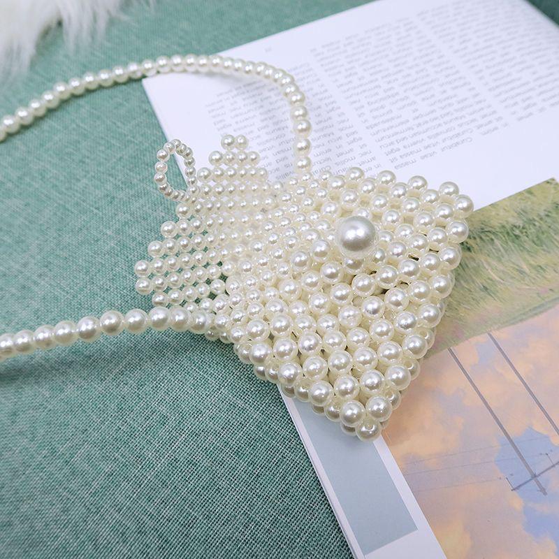 Mini Dumpling Pearl Beaded Crossbody Bag for Kids
