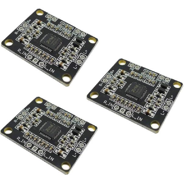 HiLetgo 3pcs PAM8610 2 * 15W Digital Dual Channel Stereo Audio Amplifier Board AMP Class D 12V
